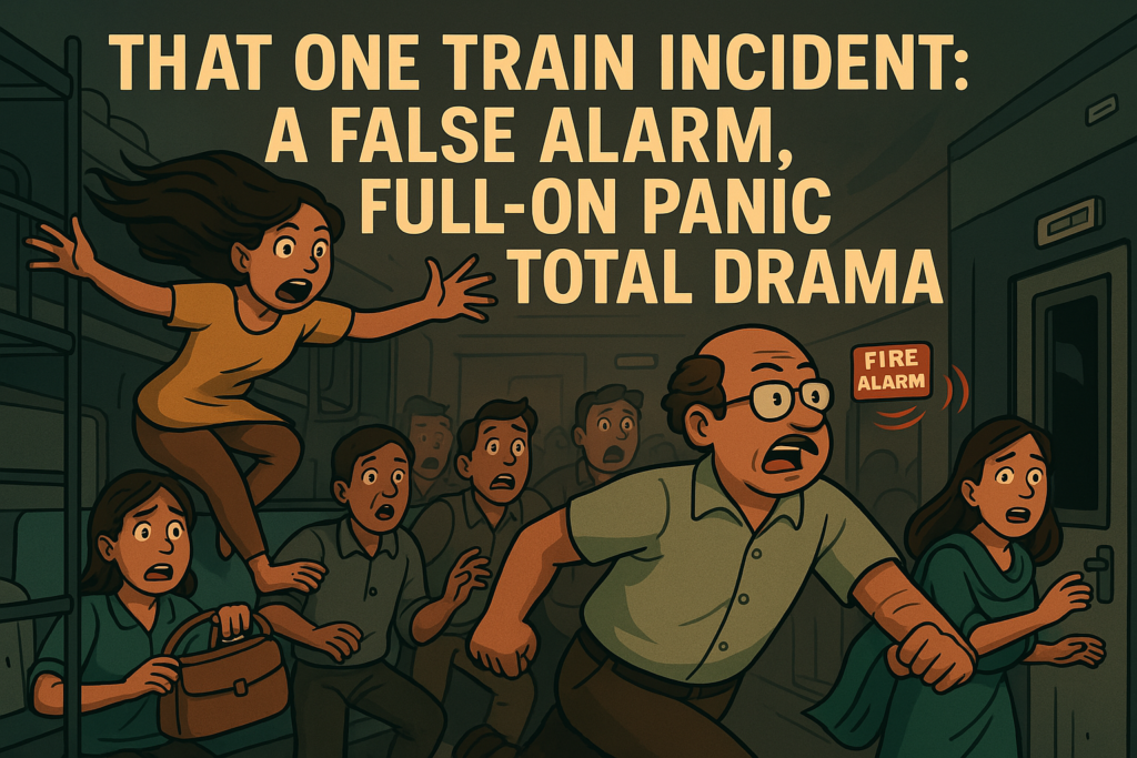 Fire Alarm in Indian Train