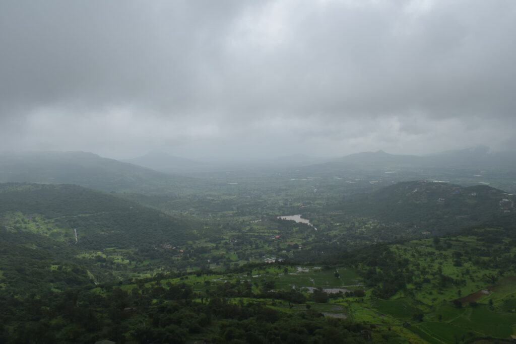 Lohagad Fort during monsoon